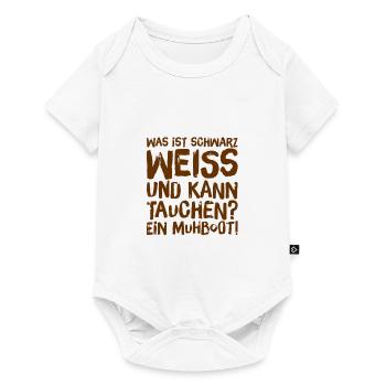 a cow under water - Baby Premium short-sleeve bodysuit - white - Front