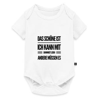 la bêtise des autres - Body à manches courtes Premium Bébé - blanc - Devant