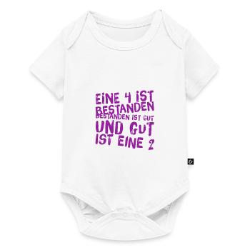ich habe mit gut bestanden - Baby Premium Kurzarmbody - Weiß - Vorne