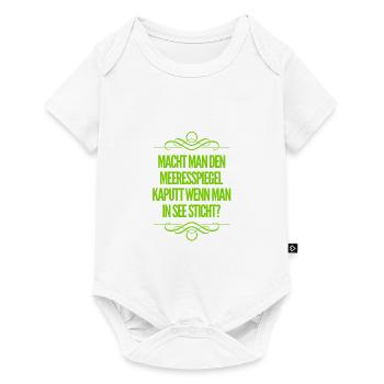 kaputter Meeresspiegel - Baby Premium Kurzarmbody - Weiß - Vorne
