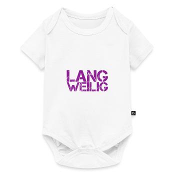 Langweilig - Baby Premium Kurzarmbody - Weiß - Vorne