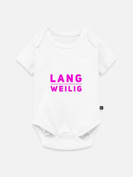 mir ist richtig langweilig - Baby Premium Kurzarmbody - Weiß
