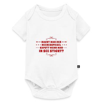 geht er dann kaputt? - Baby Premium Kurzarmbody - Weiß - Vorne
