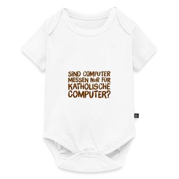 katholische Computer - Baby Premium Kurzarmbody - Weiß - Vorne