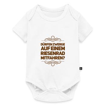 fahren die mit? - Baby Premium Kurzarmbody - Weiß - Vorne