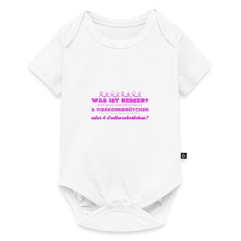 was darf es sein? - Baby Premium Kurzarmbody - Weiß - Vorne
