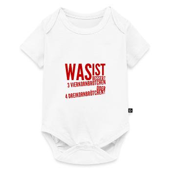 wer die Wahl hat, hat die Qual - Baby Premium Kurzarmbody - Weiß - Vorne