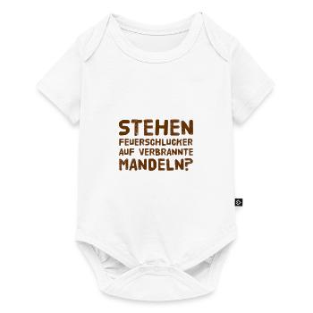 verbrannte Mandeln - Baby Premium Kurzarmbody - Weiß - Vorne