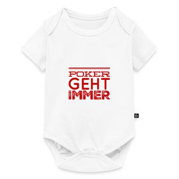 Poker ist genial - Baby Premium Kurzarmbody - Weiß - Vorne