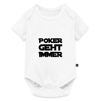 Poker ist fantastisch - Baby Premium Kurzarmbody - Weiß - Vorne
