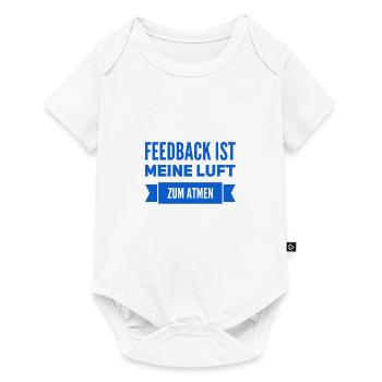 Feedback geht immer - Baby Premium Kurzarmbody - Weiß - Vorne