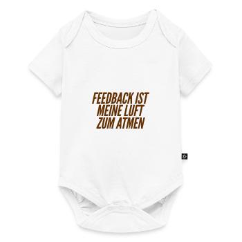 Feedback ist spitze - Baby Premium Kurzarmbody - Weiß - Vorne