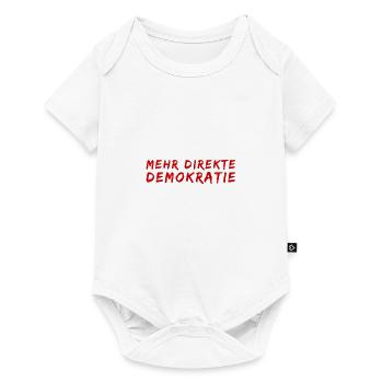 ich will mehr direkte Demokratie - Baby Premium Kurzarmbody - Weiß - Vorne