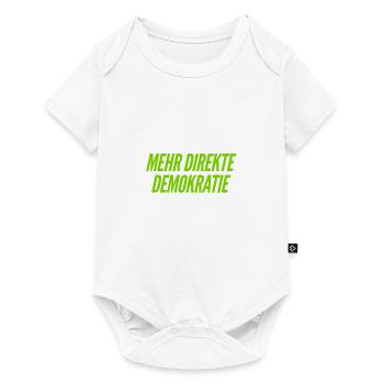 Demokratie ist super - Baby Premium Kurzarmbody - Weiß - Vorne