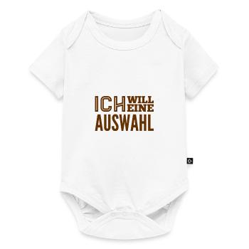 ich will wählen dürfen - Baby Premium Kurzarmbody - Weiß - Vorne