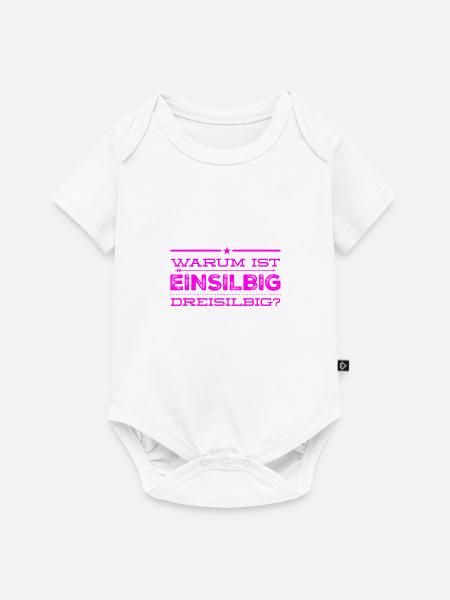 Anzahl der Silbern - Baby Premium Kurzarmbody - Weiß