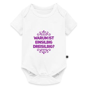 die lieben Silben - Baby Premium Kurzarmbody - Weiß - Vorne
