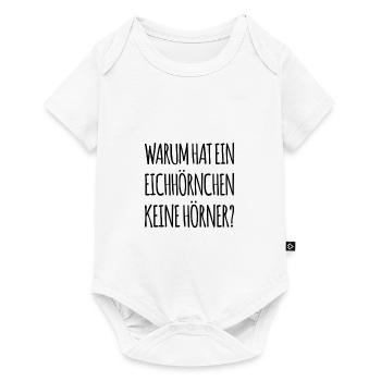 wo sind die Hörner? - Baby Premium Kurzarmbody - Weiß - Vorne