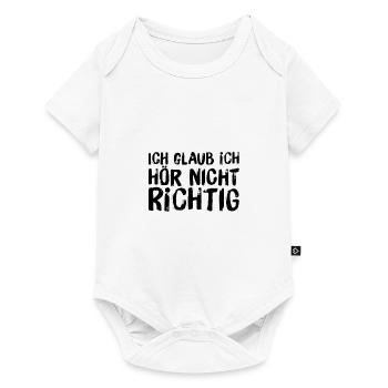 dein Ernst? - Baby Premium Kurzarmbody - Weiß - Vorne