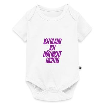 ich kann es nicht glauben - Baby Premium Kurzarmbody - Weiß - Vorne