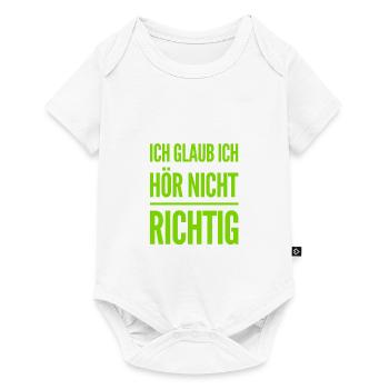 Hä? - Baby Premium Kurzarmbody - Weiß - Vorne