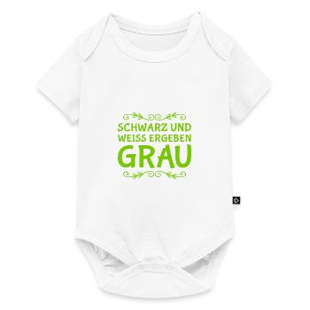 so entsteht grau - Baby Premium Kurzarmbody - Weiß - Vorne