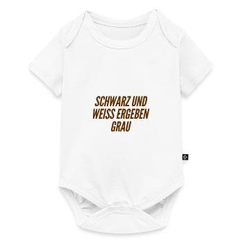 weiss und schwarz - Baby Premium Kurzarmbody - Weiß - Vorne