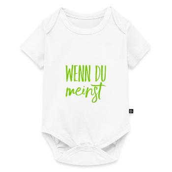 das ist deine Meinung - Baby Premium Kurzarmbody - Weiß - Vorne