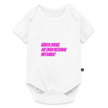 darf man das? - Baby Premium Kurzarmbody - Weiß - Vorne