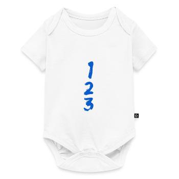 First, second and third - Baby Premium short-sleeve bodysuit - white - Front