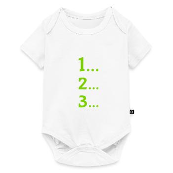 One, two, three - Baby Premium short-sleeve bodysuit - white - Front