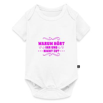 Don't ignore us - Baby Premium short-sleeve bodysuit - white - Front