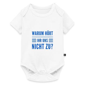 Écouter - Body à manches courtes Premium Bébé - blanc - Devant