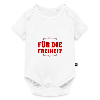 La liberté, c’est génial - Body à manches courtes Premium Bébé - blanc - Devant