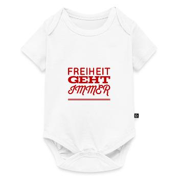 La liberté, c’est grand - Body à manches courtes Premium Bébé - blanc - Devant