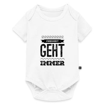 La liberté, c’est grand - Body à manches courtes Premium Bébé - blanc - Devant