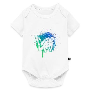 Plongeur Plongée Libre Femme Homme - Body à manches courtes Premium Bébé - blanc - Devant