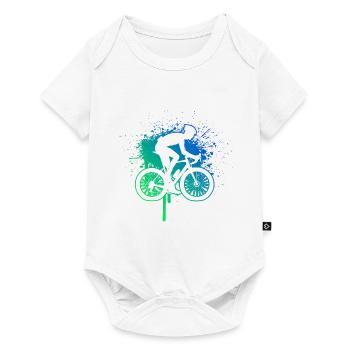 Cyclisme sur route Hommes Cyclisme sur route Cyclistes sur route - Body à manches courtes Premium Bébé - blanc - Devant