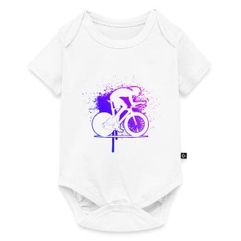 Vélo de route Vélo de route Vélo de route Vélo de route pour hommes - Body à manches courtes Premium Bébé - blanc - Devant