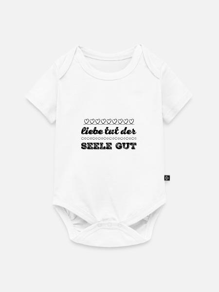 die Liebe ist wunderbar - Baby Premium Kurzarmbody - Weiß