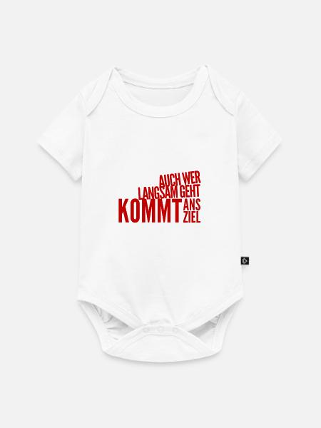 lass dir Zeit - Baby Premium Kurzarmbody - Weiß