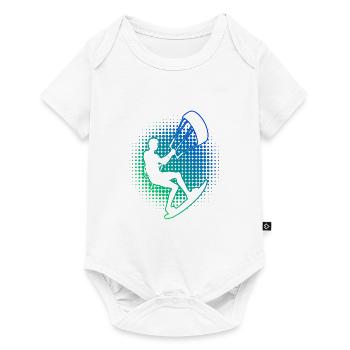 Kitesurfing Women's Kite Kitesurfer Kiten Kitesurf - Body à manches courtes Premium Bébé - blanc - Devant