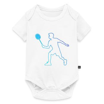 Badminton Badminton Squash Men's Badminton Player - Baby Premium short-sleeve bodysuit - white - Front