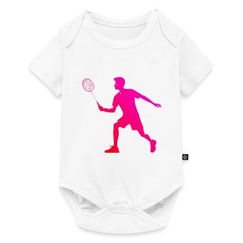 Badminton Men's Badminton Players Squash Badminton - Baby Premium short-sleeve bodysuit - white - Front