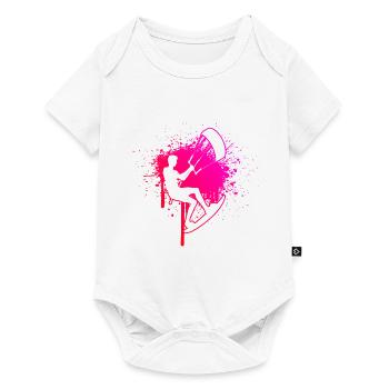 Kiting Femmes Kitesurfeur Kitesurf Kitesurf - Body à manches courtes Premium Bébé - blanc - Devant