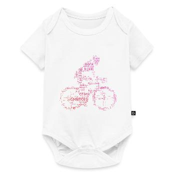 Women Cycling Mtb Men Cycling Cyclist - Baby Premium short-sleeve bodysuit - white - Front