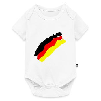 German flag - Baby Premium short-sleeve bodysuit - white - Front