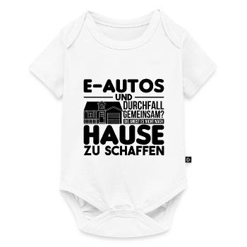 Elektroauto Lustig - Baby Premium Kurzarmbody - Weiß - Vorne
