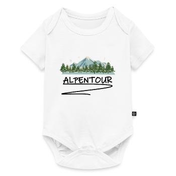 Wandern Alpen - Baby Premium Kurzarmbody - Weiß - Vorne