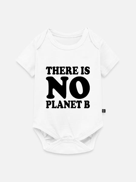 There is no planet b - Baby Premium Kurzarmbody - Weiß